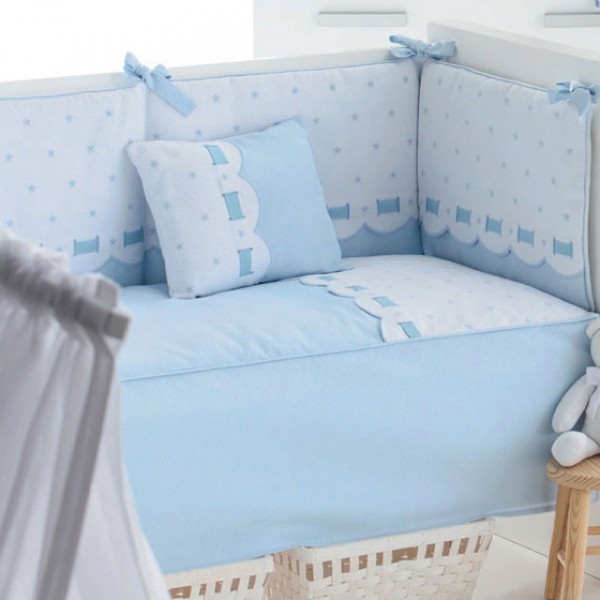 Completo Piumone Sfilabile Bimbi Dreams Class Bianco/Azzurro