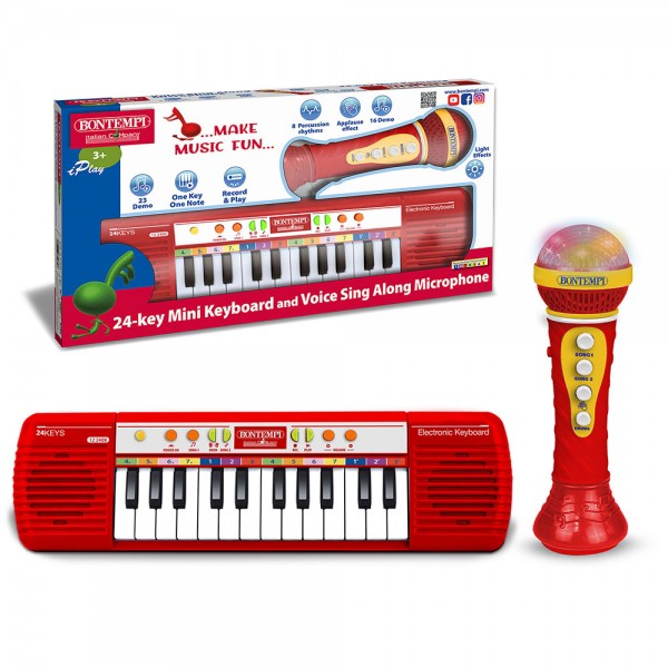 Mini Tastiera Bontempi 24 Tasti con Microfono