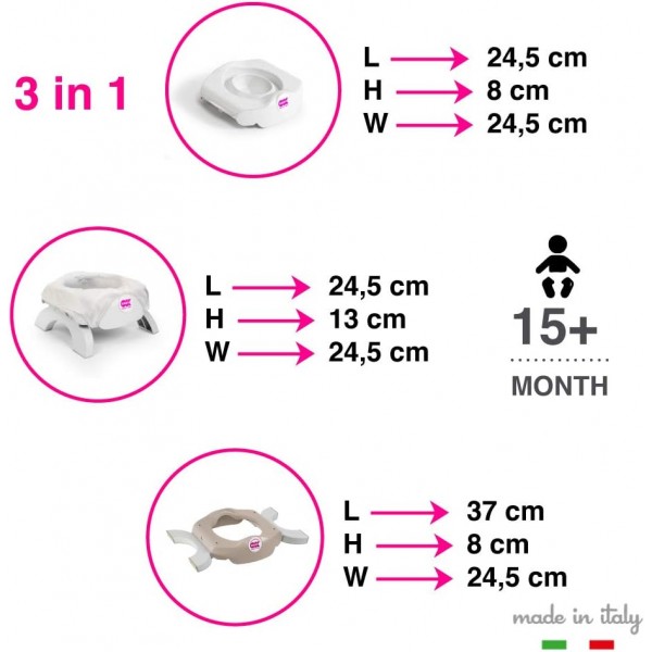 OKBABY Roady - Vasino e Riduttore WC per Bambini Pieghevole Azzurro (15)