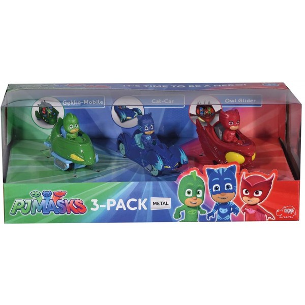 Set Dickie Toys by Simba PJ Masks 3 Veicoli