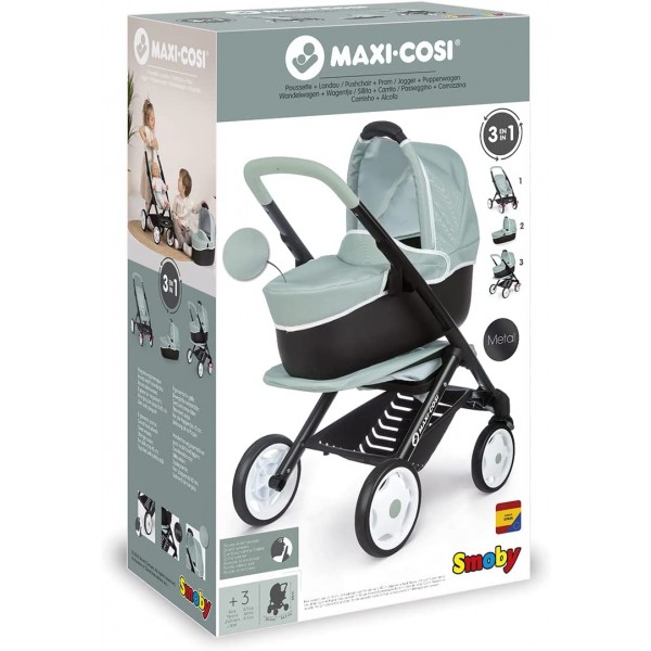 Passeggino e Carrozzina per Bambole Smoby Maxi Cosi Combi Verde