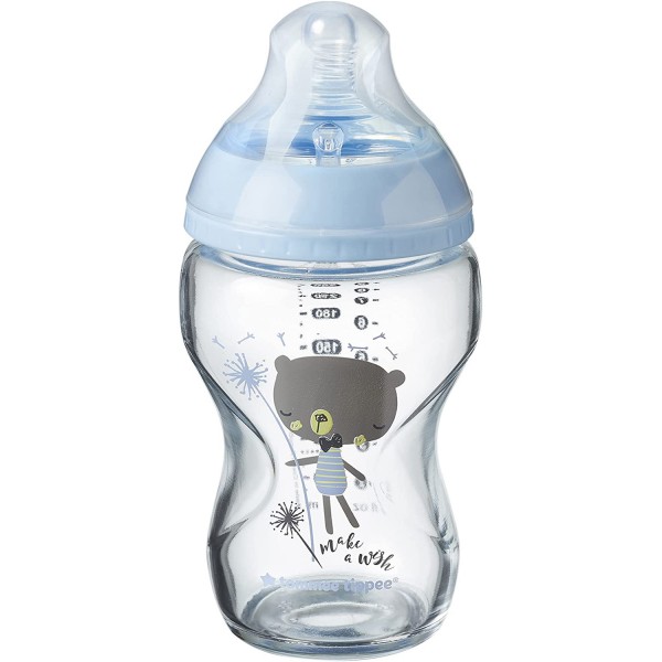 Biberon in Vetro Tommee Tippee 250ml Azzurro