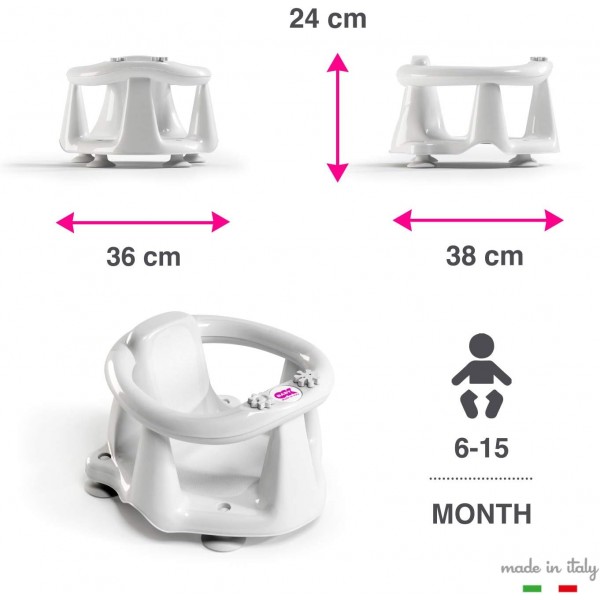 Seduta per Bagnetto Okbaby Flipper Evolution Bianca