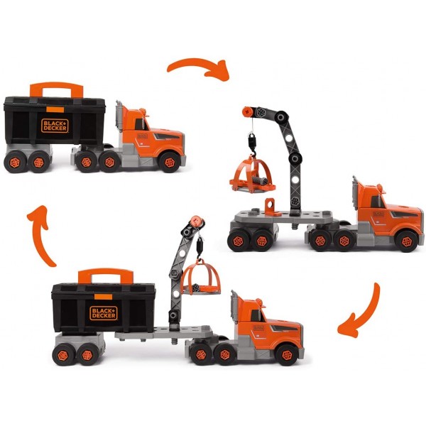 Camion Smoby Black+Decker Bricolo con Cassetta Attrezzi
