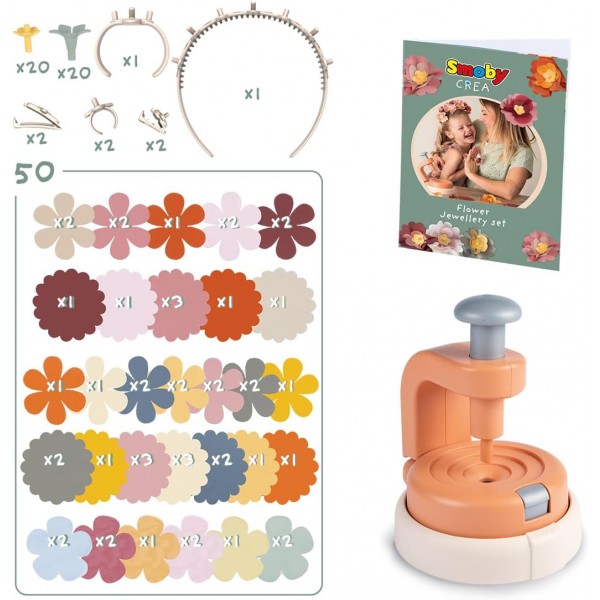 Smoby Crea - Set di gioielli a forma di fiore