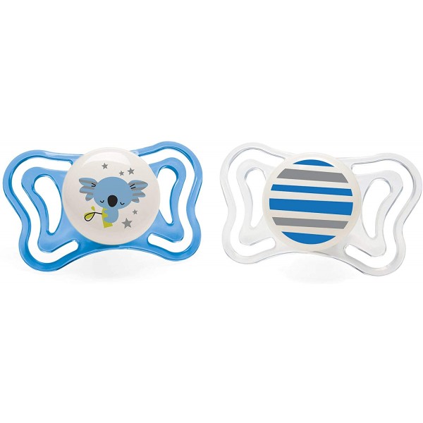 Succhietto Chicco Physio Forma Light Glow Silicone Koala Azzurro 6-16 m