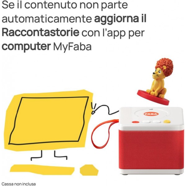 Personaggio Sonoro Faba Unico come Leo per Raccontastorie