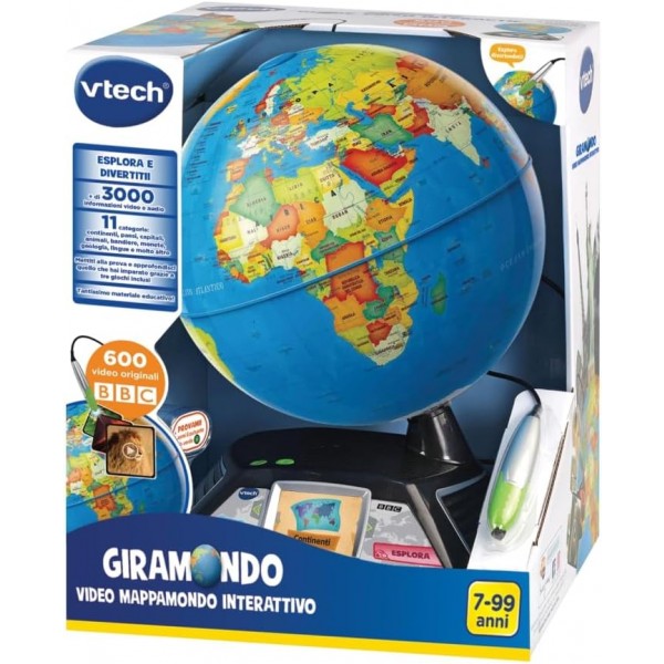 Video Mappamondo Interattivo VTech Giramondo