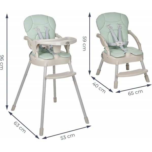 MS Innovaciones Seggiolone Alzasedia Belly Verde