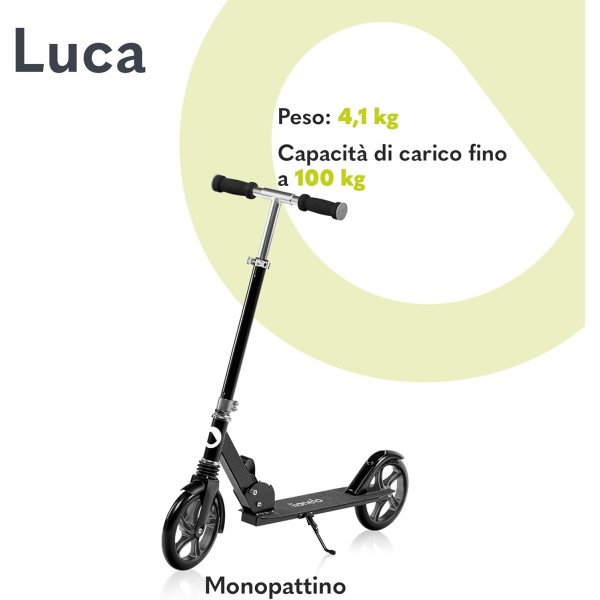 Lionelo Monopattino Luca Black Graphite