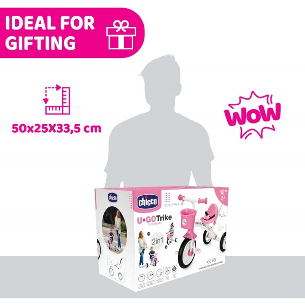 Triciclo U-GO Chicco Rosa