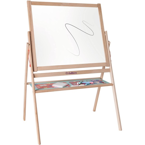 Lavagna Bifacciale con Cavalletto in Legno Eichhorn by Simba 52 x 69 cm