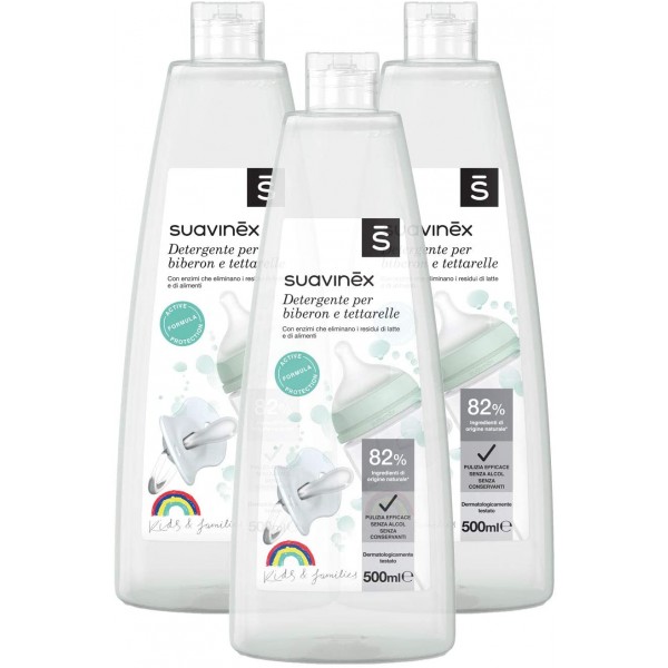 Multipack 3 Detergente Suavinex Specifico per Biberon e Tettarelle 500ml