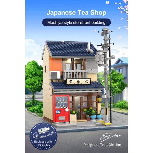CaDa Japanese Tea House -Blocchi da costruzione 1200 pezzi