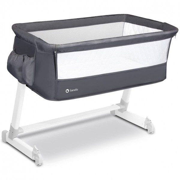 Lettino Lionelo Theo 3 in 1 Dark Grey