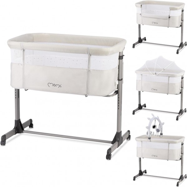 Culla Co-Sleeping MoMi Revo Grigio Chiaro