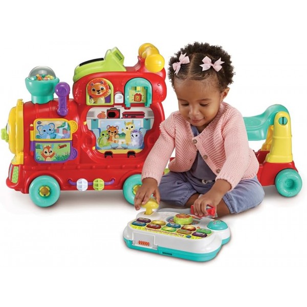 VTech Edo Maxi Treno Cavalcabile e Giocattolo Multiattività 7 in 1-Lingua Italiana,12-36 Mesi 