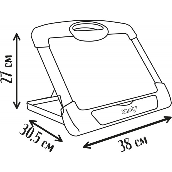 Smoby Lavagnetta Magnetica in Legno Portatile