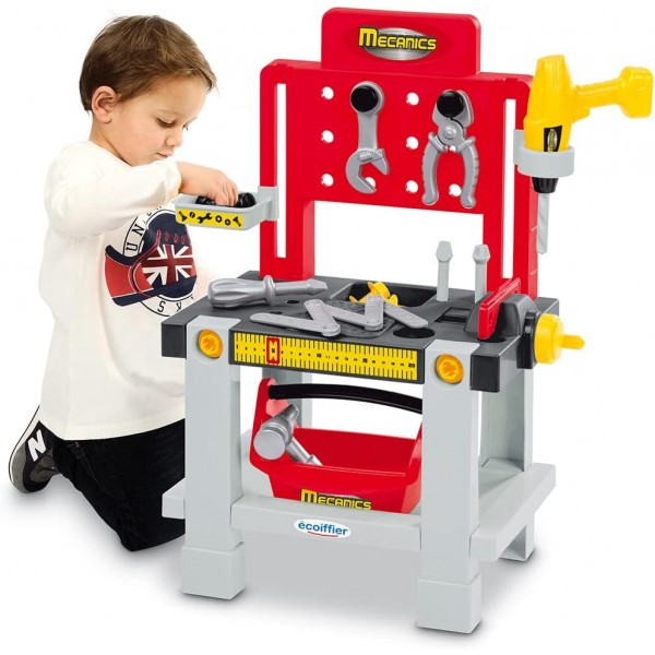 Ecoiffier Banco da Lavoro con Accessori per Fai da Te 