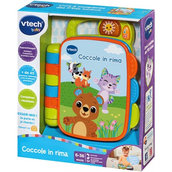 VTech Coccole in Rima Libro Sensoriale Interattivo