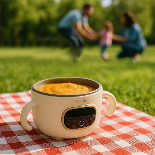 Miniland Scaldabiberon e Scaldavivande Portatile-Warmy Food On the Go