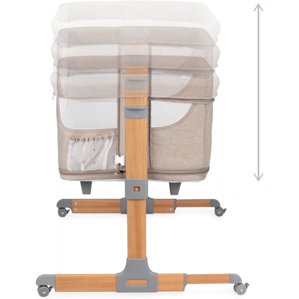 Culla Co-Sleeping MoMi Smart Bed Beige