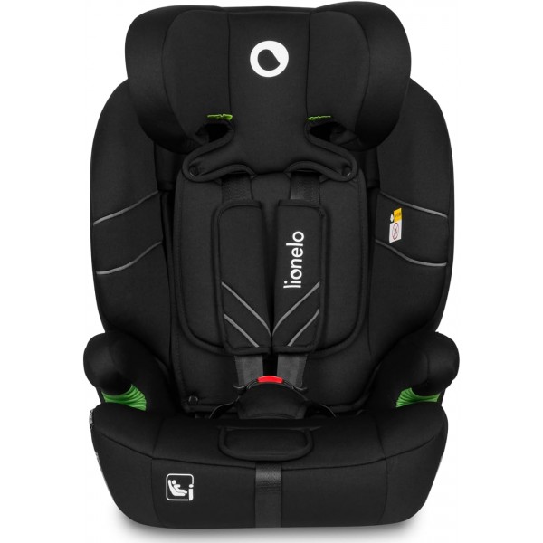 LIONELO LEVI ONE I-SIZE Seggiolino auto per bambini 76-150 cm Black Carbon