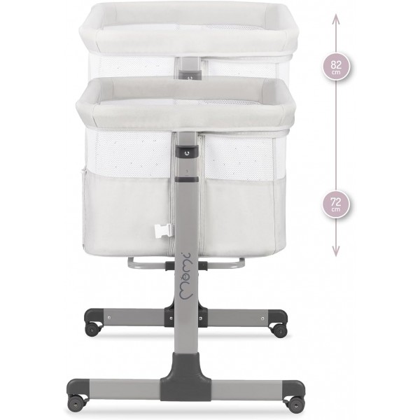Culla Co-Sleeping MoMi Revo Grigio Chiaro