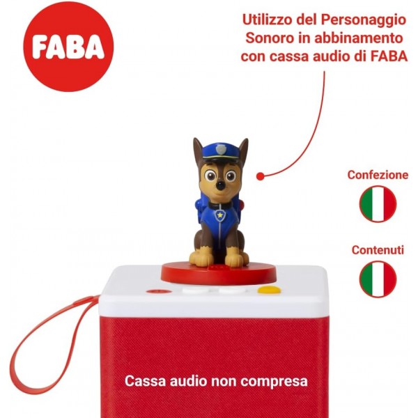 Personaggio Sonoro Faba PAW Patrol La Squadra Dei Cuccioli: Chase per Raccontastorie