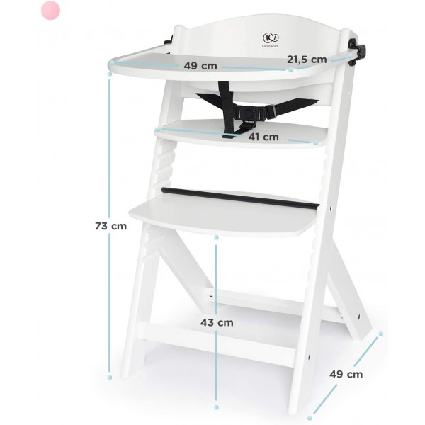 Seggiolone Evolutivo Kinderkraft Enock Full White