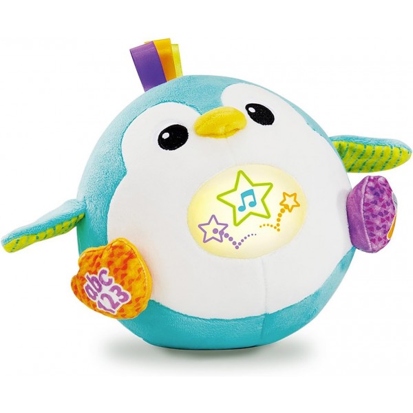 VTech Fiocco Simpatici Rimbalzi Pinguino Peluche Interattivo