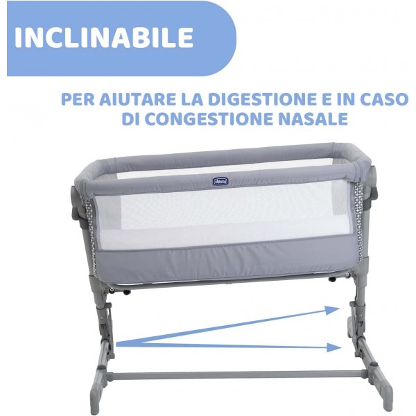Culla Chicco Next2Me Go Grigio Chiaro