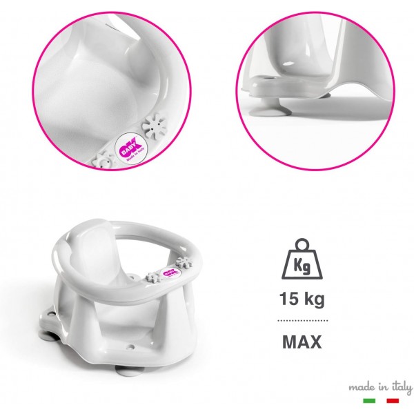 Seduta per Bagnetto Okbaby Flipper Evolution Bianca