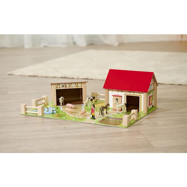 Set Gioco Eichhorn by Simba Fattoria in Legno 19pz