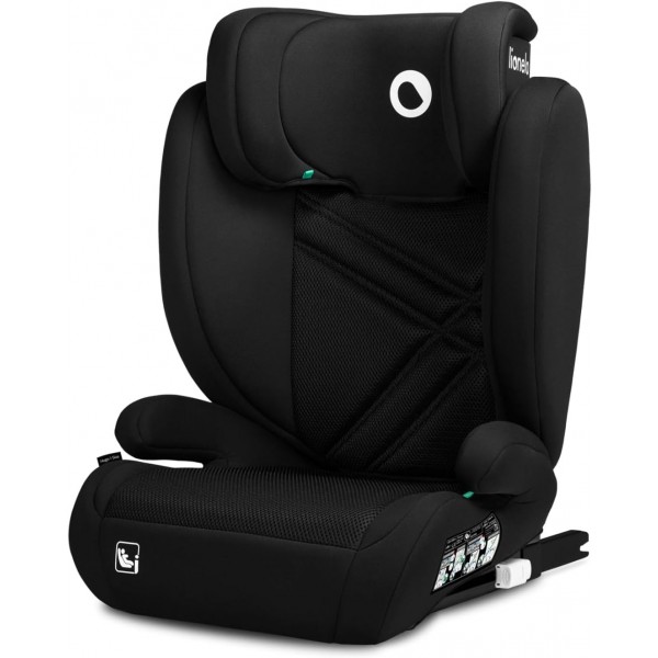 Lionelo Hugo I-size Seggiolino Auto ISOFIX 100-150 cm Black Carbon