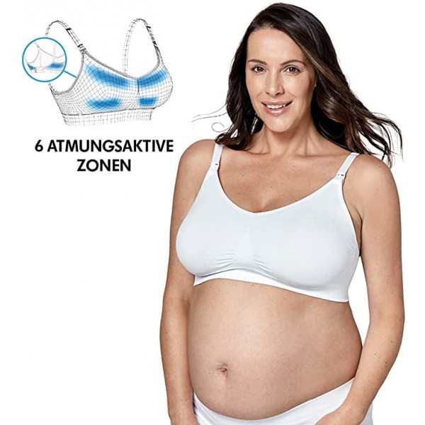 Reggiseno per Gravidanza e Allattamento Medela Keep Cool Ultra Bianco Taglia XXL