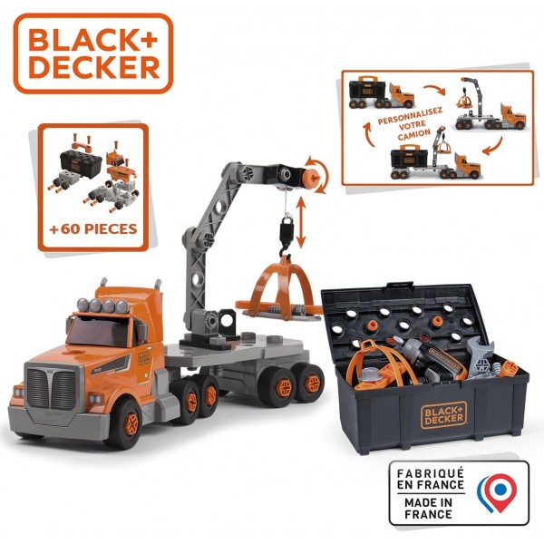 Smoby Black + Decker - Camion con Rimorchio