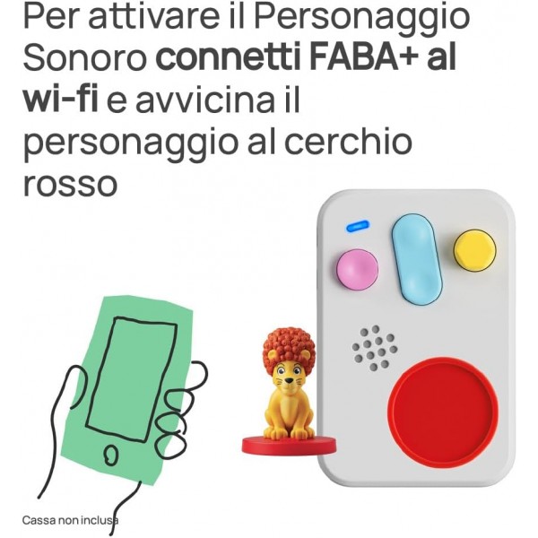 Personaggio Sonoro Faba Unico come Leo per Raccontastorie