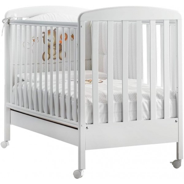 Kit Lettino Kiby Armonia Bianco + Completo Piumone Foppapedretti + Materasso Kiby