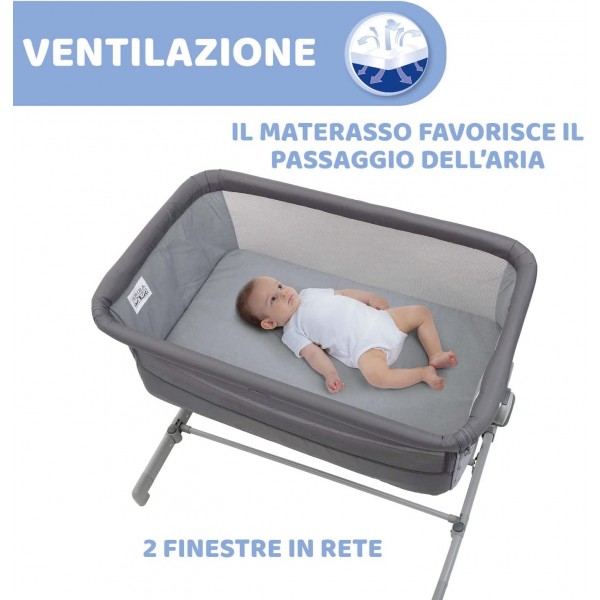 Culla Chicco Next2Me Go Grigio Scuro