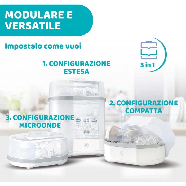 Sterilizzatore a Vapore Chicco 3 in 1