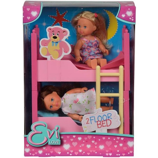 Set Bambole Simba Evi Love con Letto a Castello