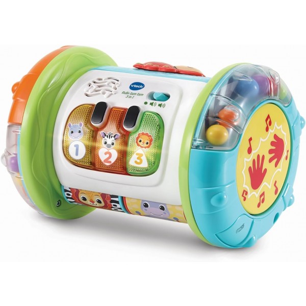 VTech Rullo Tam Tam 3 in 1-Rullo Multiattività per Bambini,Lingua Italiana,9-36 Mesi