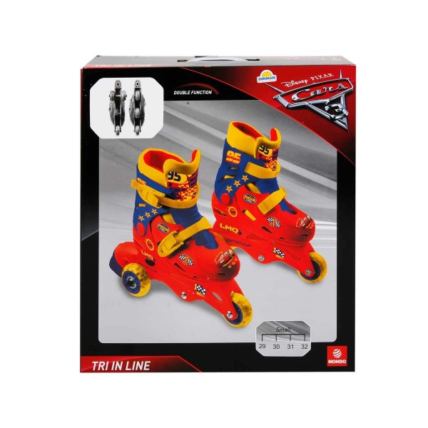 Pattini Mondo Disney Cars 3 in Line Taglia 29-32