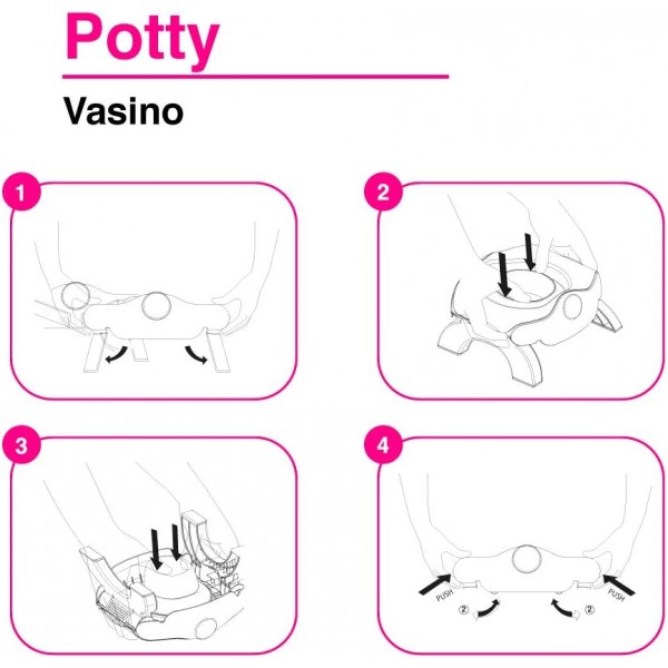 OKBABY Roady - Vasino e Riduttore WC per Bambini Pieghevole Azzurro (15)