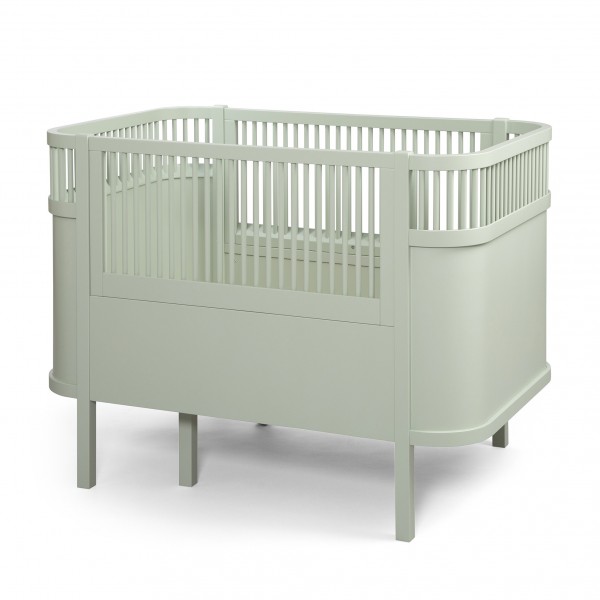 The Sebra Bed Baby & Jr. &ndash; culla trasformabile in letto junior Mist Green