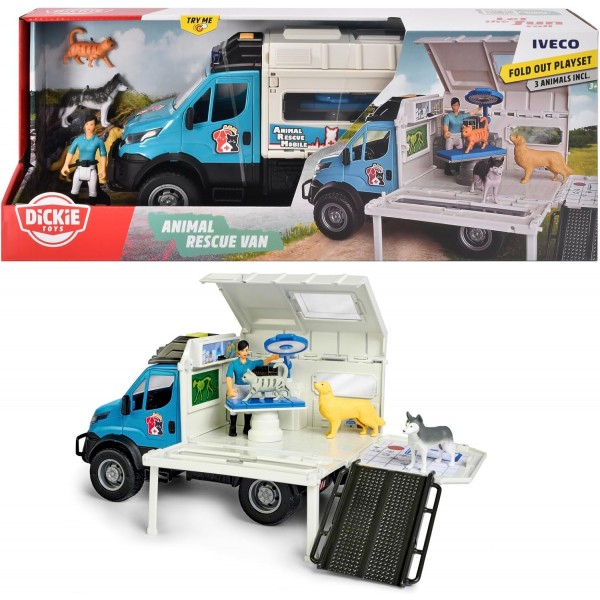 Dickie Toys Animal Rescue Iveco Daily Van in Scala 1:24