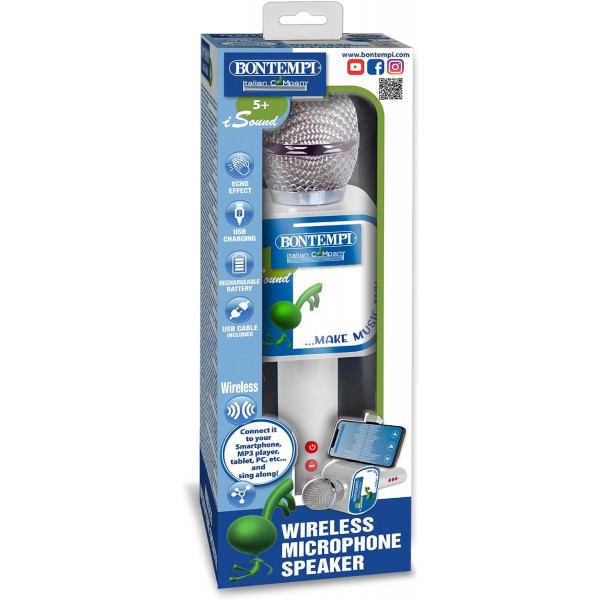 Microfono Bontempi Wireless con Altoparlante