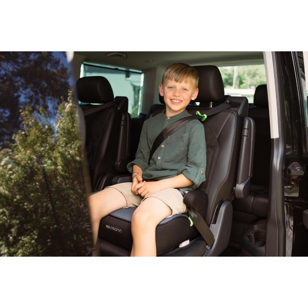 Osann Seggiolino di rialzo Junior Isofix Gurtfix i-Size da 7 anni a 12 anni (126 cm - 150 cm) Nero