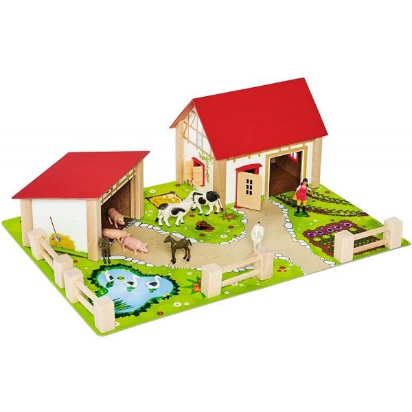 Set Gioco Eichhorn by Simba Fattoria in Legno 19pz